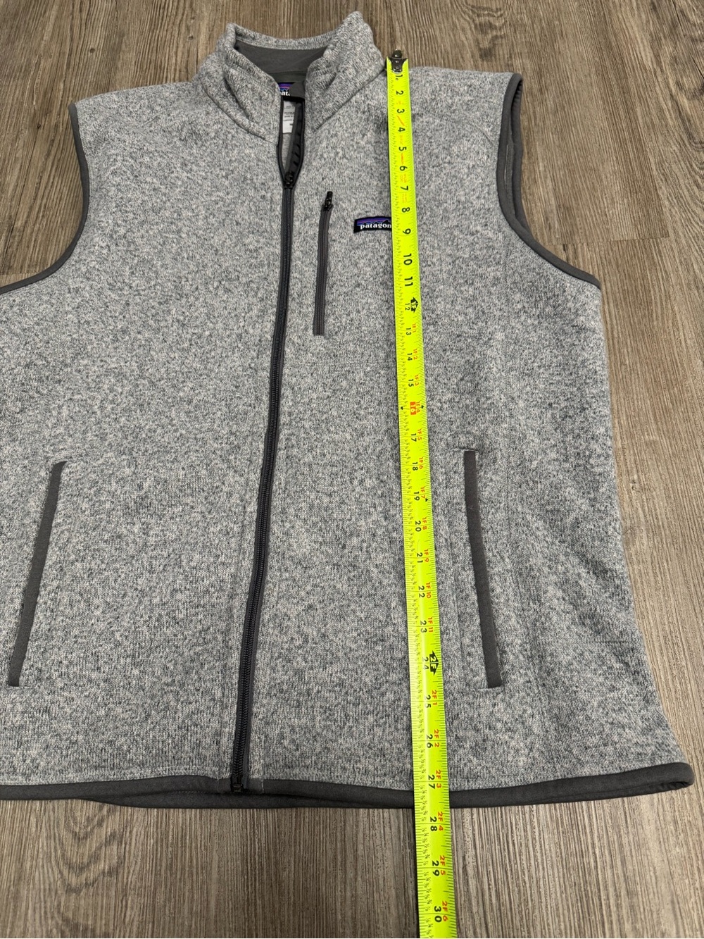 Patagonia Vest Mens Large Gray Better Sweater Fleece Full Zip - Picture 6 of 7